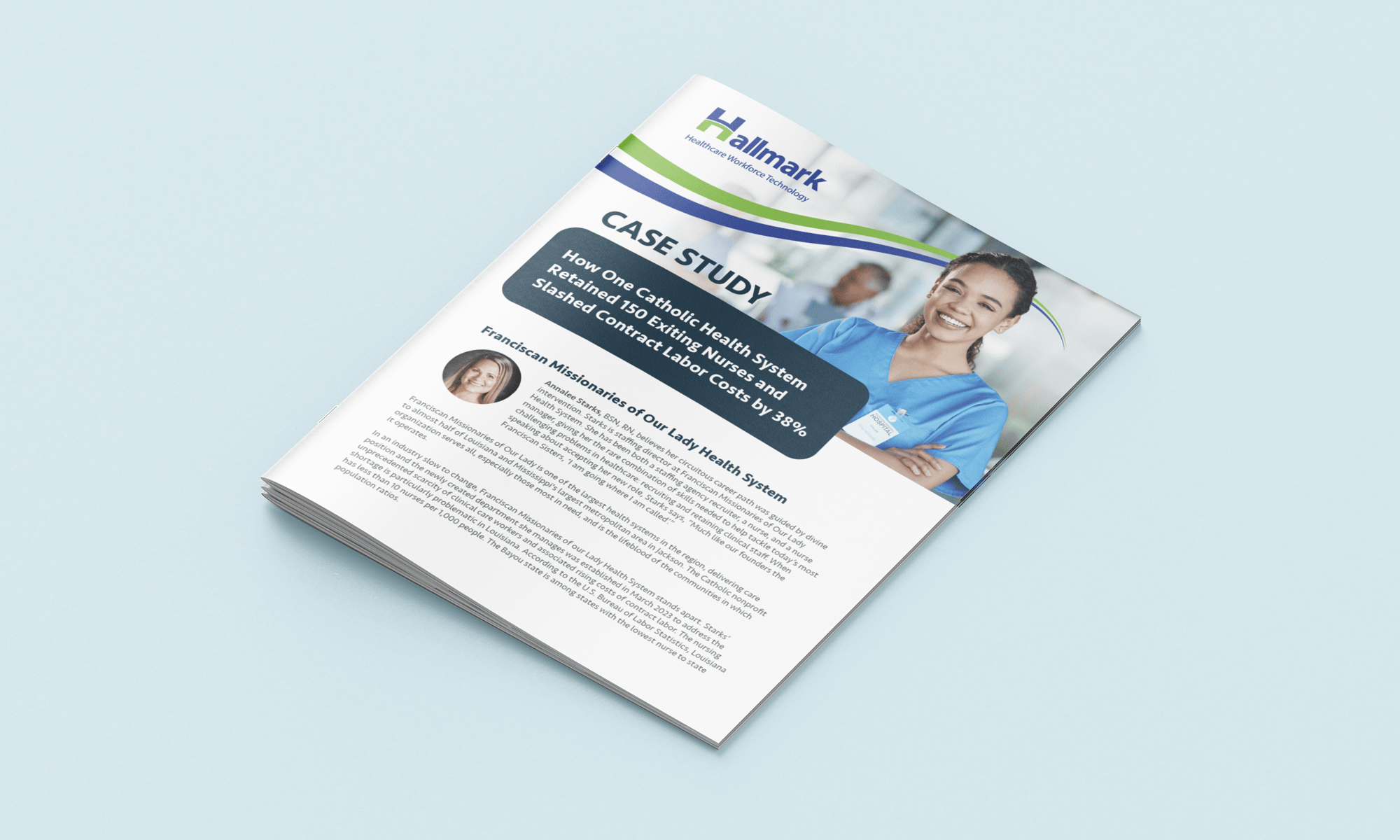 The Franciscan MOLHS internal resource pool case study title page is pictured here.